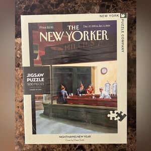 The New Yorker Jigsaw Puzzle Nighthawks New Year - 500 Pieces (RARE)